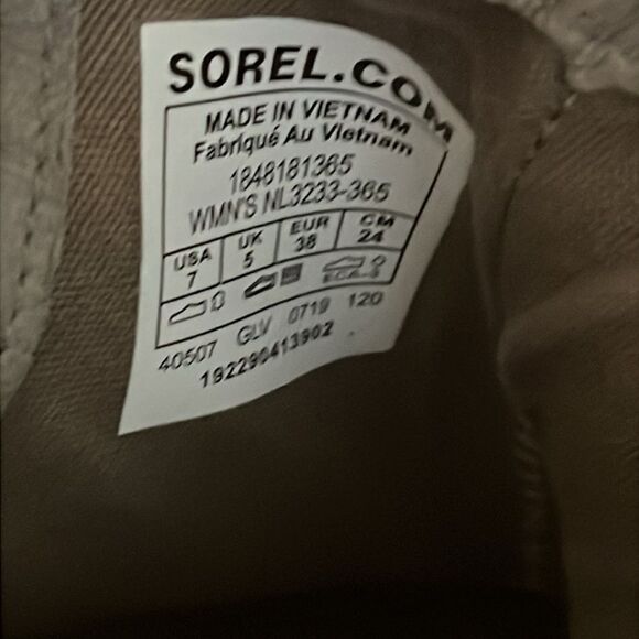 Sorel Gray Ankle Boots with Elastic Panels size 7 - Picture 8 of 10